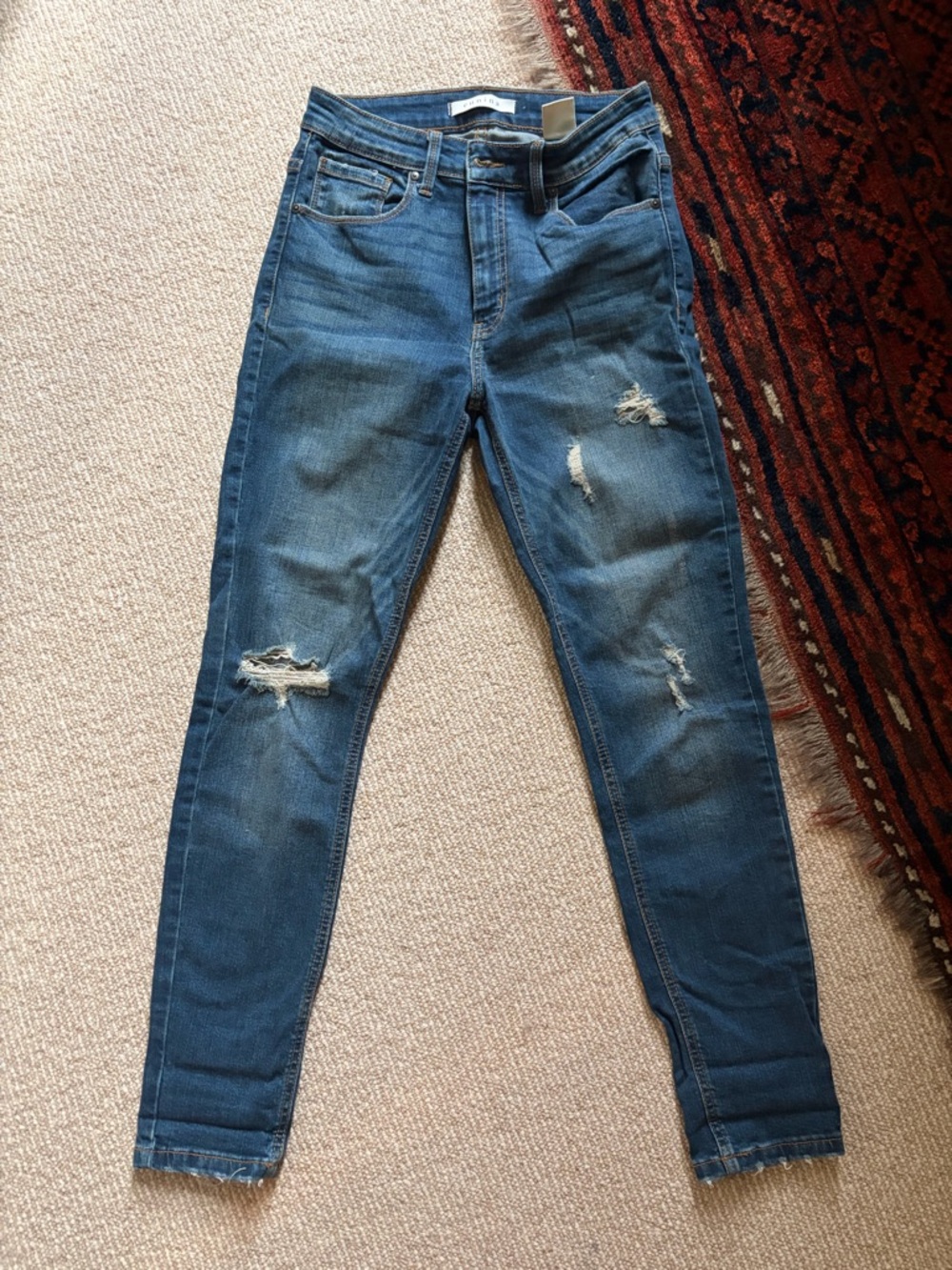 eunina dark blue skinny high-rise jeans